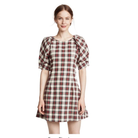 Maggie Marilyn Dresses & Skirts - Maggie Marilyn Fashionably Early Plaid Dress In Red